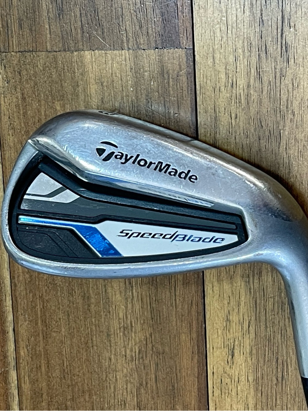 TaylorMade Speed Blade 8 Iron Golf Club with Silver, Black & Blue Detailing